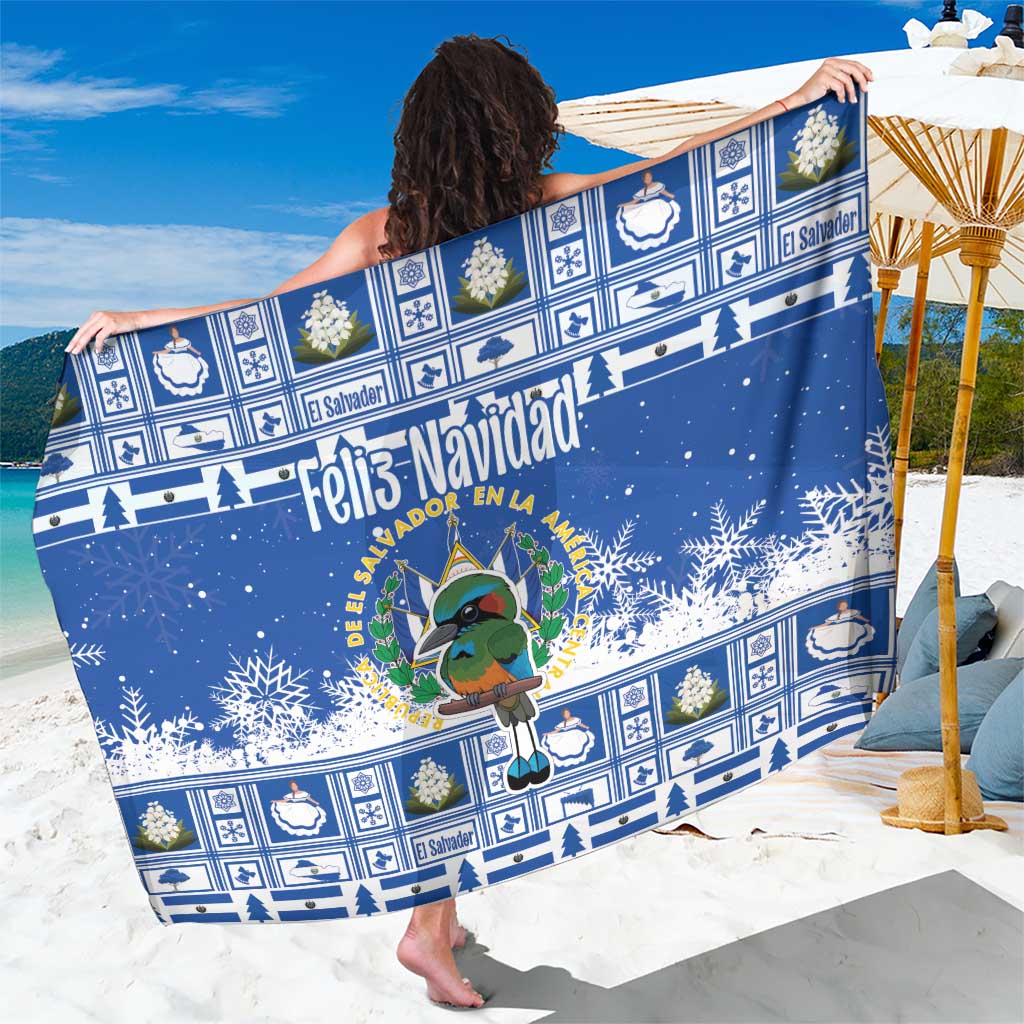 El Salvador Christmas Sarong The Torogoz Cartoon With Coat Of Arms - Wonder Print Shop