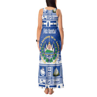 El Salvador Christmas Tank Maxi Dress The Torogoz Cartoon With Coat Of Arms - Wonder Print Shop