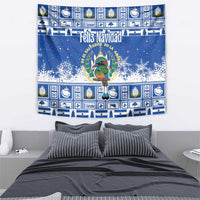 El Salvador Christmas Tapestry The Torogoz Cartoon With Coat Of Arms - Wonder Print Shop