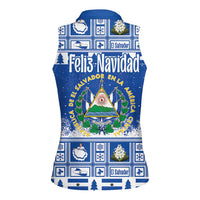 El Salvador Christmas Women Sleeveless Polo Shirt The Torogoz Cartoon With Coat Of Arms - Wonder Print Shop