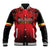 Custom Belgium Rugby Baseball Jacket Diables Noirs Lion Head