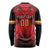 Custom Belgium Rugby Long Sleeve Shirt Diables Noirs Lion Head - Wonder Print Shop
