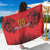 Custom Belgium Rugby Sarong Diables Noirs Lion Head - Wonder Print Shop