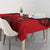 Custom Belgium Rugby Tablecloth Diables Noirs Lion Head - Wonder Print Shop