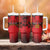 Custom Belgium Rugby Tumbler With Handle Diables Noirs Lion Head - Wonder Print Shop