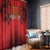 Custom Belgium Rugby Window Curtain Diables Noirs Lion Head - Wonder Print Shop
