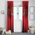 Custom Belgium Rugby Window Curtain Diables Noirs Lion Head - Wonder Print Shop
