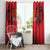 Custom Belgium Rugby Window Curtain Diables Noirs Lion Head - Wonder Print Shop