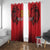 Custom Belgium Rugby Window Curtain Diables Noirs Lion Head - Wonder Print Shop