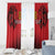 Custom Belgium Rugby Window Curtain Diables Noirs Lion Head - Wonder Print Shop