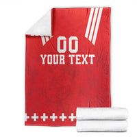 Custom Switzerland Rugby Blanket Edelweis Pattern