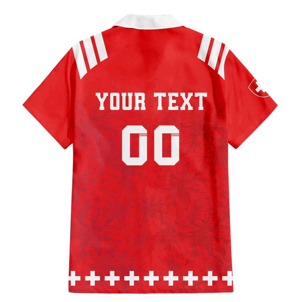 Custom Switzerland Rugby Family Matching Mermaid Dress and Hawaiian Shirt Edelweis Pattern