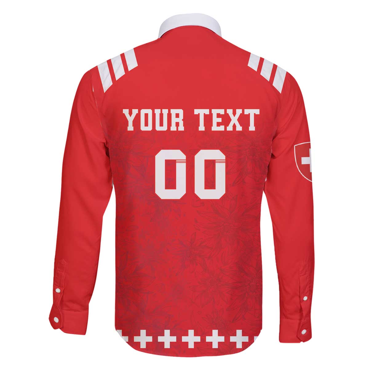 Custom Switzerland Rugby Family Matching Off The Shoulder Long Sleeve Dress and Hawaiian Shirt Edelweis Pattern