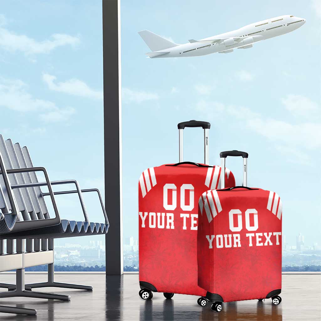 Custom Switzerland Rugby Luggage Cover Edelweis Pattern - Wonder Print Shop