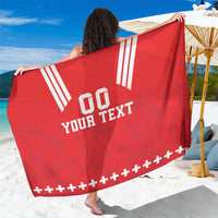 Custom Switzerland Rugby Sarong Edelweis Pattern - Wonder Print Shop