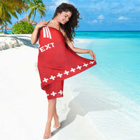 Custom Switzerland Rugby Sarong Edelweis Pattern - Wonder Print Shop