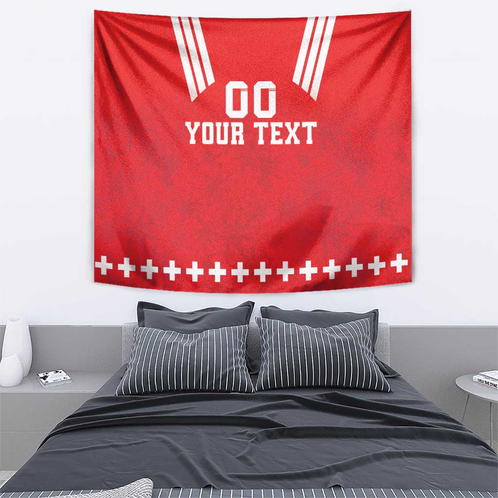 Custom Switzerland Rugby Tapestry Edelweis Pattern - Wonder Print Shop
