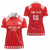 Custom Switzerland Rugby Women Polo Shirt Edelweis Pattern - Wonder Print Shop