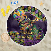 Mardi Gras Alligator Beach Blanket Let the Gator Jazz Roll - Wonder Print Shop