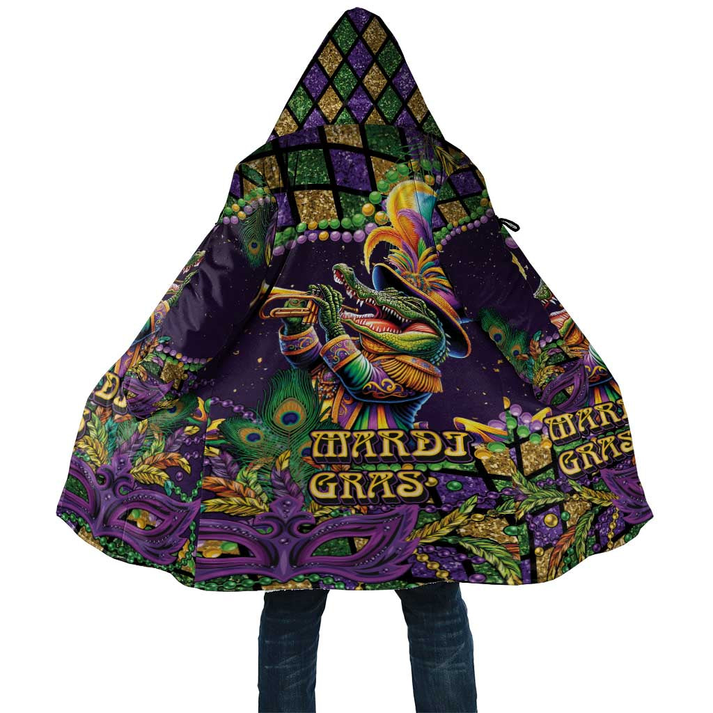 Mardi Gras Alligator Cloak Let the Gator Jazz Roll - Wonder Print Shop