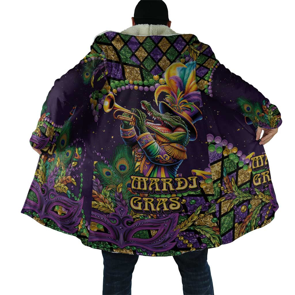 Mardi Gras Alligator Cloak Let the Gator Jazz Roll - Wonder Print Shop