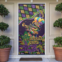 Mardi Gras Alligator Door Cover Let the Gator Jazz Roll - Wonder Print Shop
