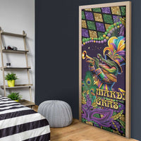 Mardi Gras Alligator Door Cover Let the Gator Jazz Roll - Wonder Print Shop