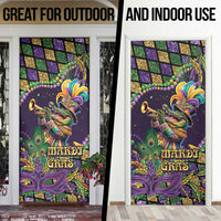 Mardi Gras Alligator Door Cover Let the Gator Jazz Roll - Wonder Print Shop