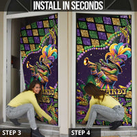 Mardi Gras Alligator Door Cover Let the Gator Jazz Roll - Wonder Print Shop