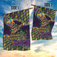 Mardi Gras Alligator Garden Flag Let the Gator Jazz Roll - Wonder Print Shop