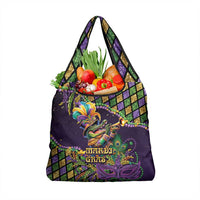 Mardi Gras Alligator Grocery Bag Let the Gator Jazz Roll - Wonder Print Shop