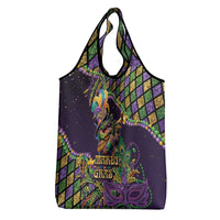 Mardi Gras Alligator Grocery Bag Let the Gator Jazz Roll - Wonder Print Shop
