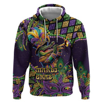 Mardi Gras Alligator Hoodie Let the Gator Jazz Roll - Wonder Print Shop