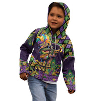 Mardi Gras Alligator Kid Hoodie Let the Gator Jazz Roll - Wonder Print Shop