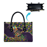 Mardi Gras Alligator Leather Bag Let the Gator Jazz Roll - Wonder Print Shop