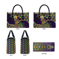 Mardi Gras Alligator Leather Bag Let the Gator Jazz Roll - Wonder Print Shop