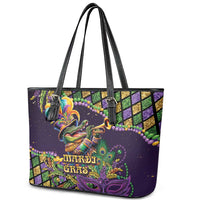 Mardi Gras Alligator Leather Tote Bag Let the Gator Jazz Roll - Wonder Print Shop