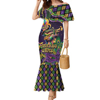 Mardi Gras Alligator Mermaid Dress Let the Gator Jazz Roll - Wonder Print Shop