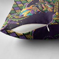 Mardi Gras Alligator Pillow Cover Let the Gator Jazz Roll - Wonder Print Shop