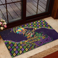 Mardi Gras Alligator Rubber Doormat Let the Gator Jazz Roll - Wonder Print Shop