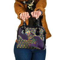 Mardi Gras Alligator Shoulder Handbag Let the Gator Jazz Roll - Wonder Print Shop