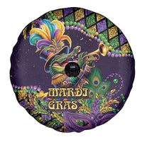 Mardi Gras Alligator Spare Tire Cover Let the Gator Jazz Roll - Wonder Print Shop