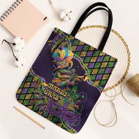 Mardi Gras Alligator Tote Bag Let the Gator Jazz Roll - Wonder Print Shop