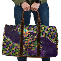 Mardi Gras Alligator Travel Bag Let the Gator Jazz Roll - Wonder Print Shop