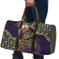 Mardi Gras Alligator Travel Bag Let the Gator Jazz Roll - Wonder Print Shop