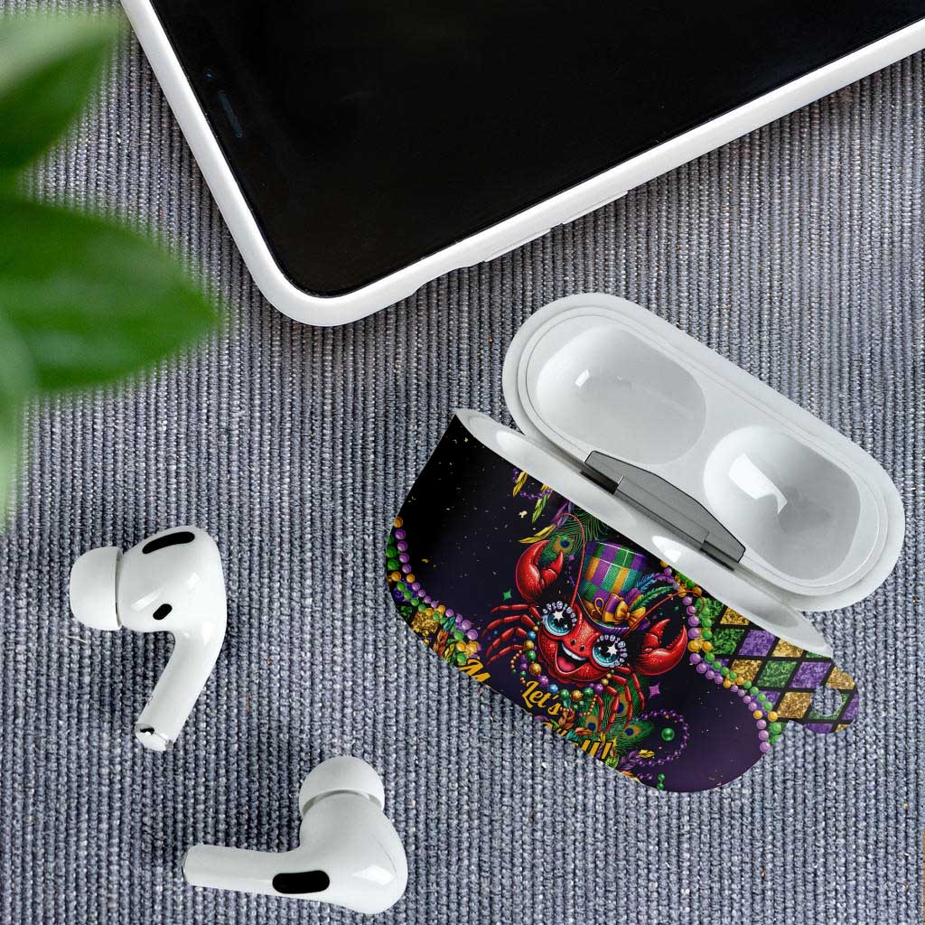 Mardi Gras Crawfish AirPods Case Let's Mardi Y'all - Wonder Print Shop