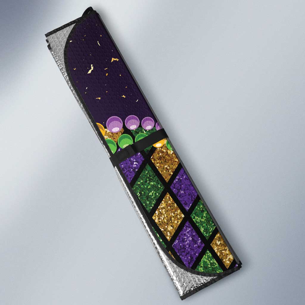 Mardi Gras Crawfish Auto Sun Shade Let's Mardi Y'all - Wonder Print Shop