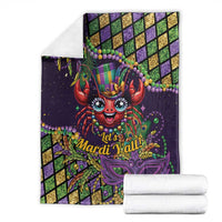 Mardi Gras Crawfish Blanket Let's Mardi Y'all - Wonder Print Shop