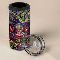 Mardi Gras Crawfish 4 in 1 Can Cooler Tumbler Let's Mardi Y'all - Wonder Print Shop