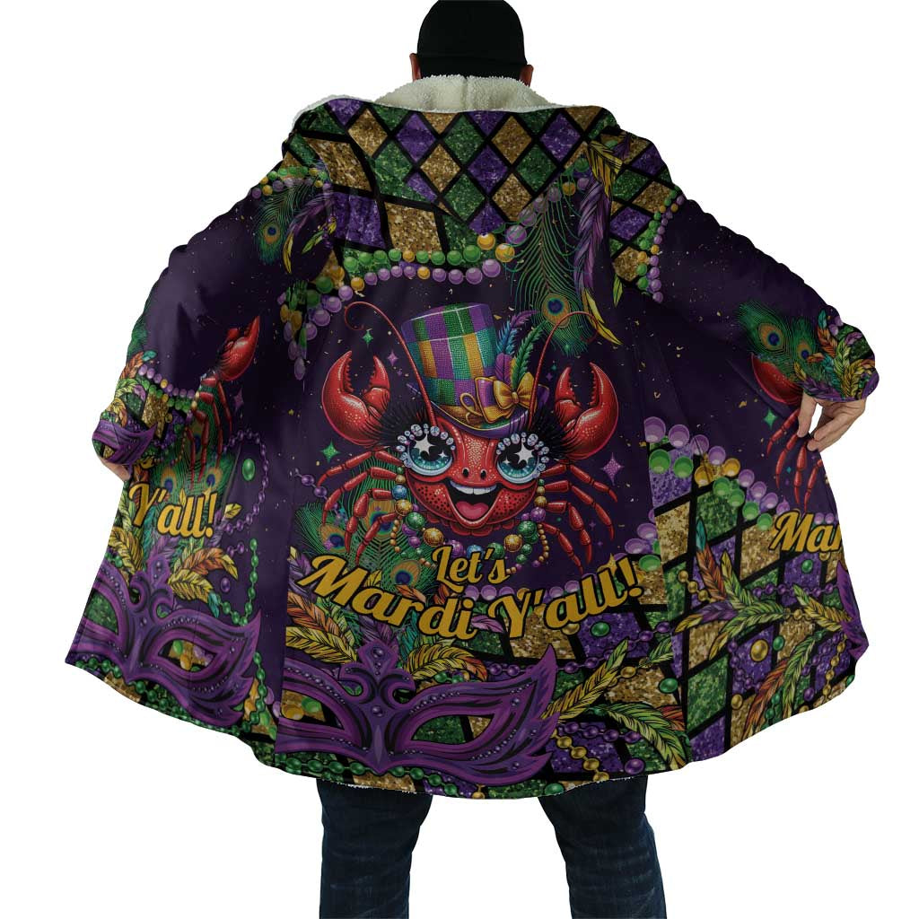 Mardi Gras Crawfish Cloak Let's Mardi Y'all - Wonder Print Shop